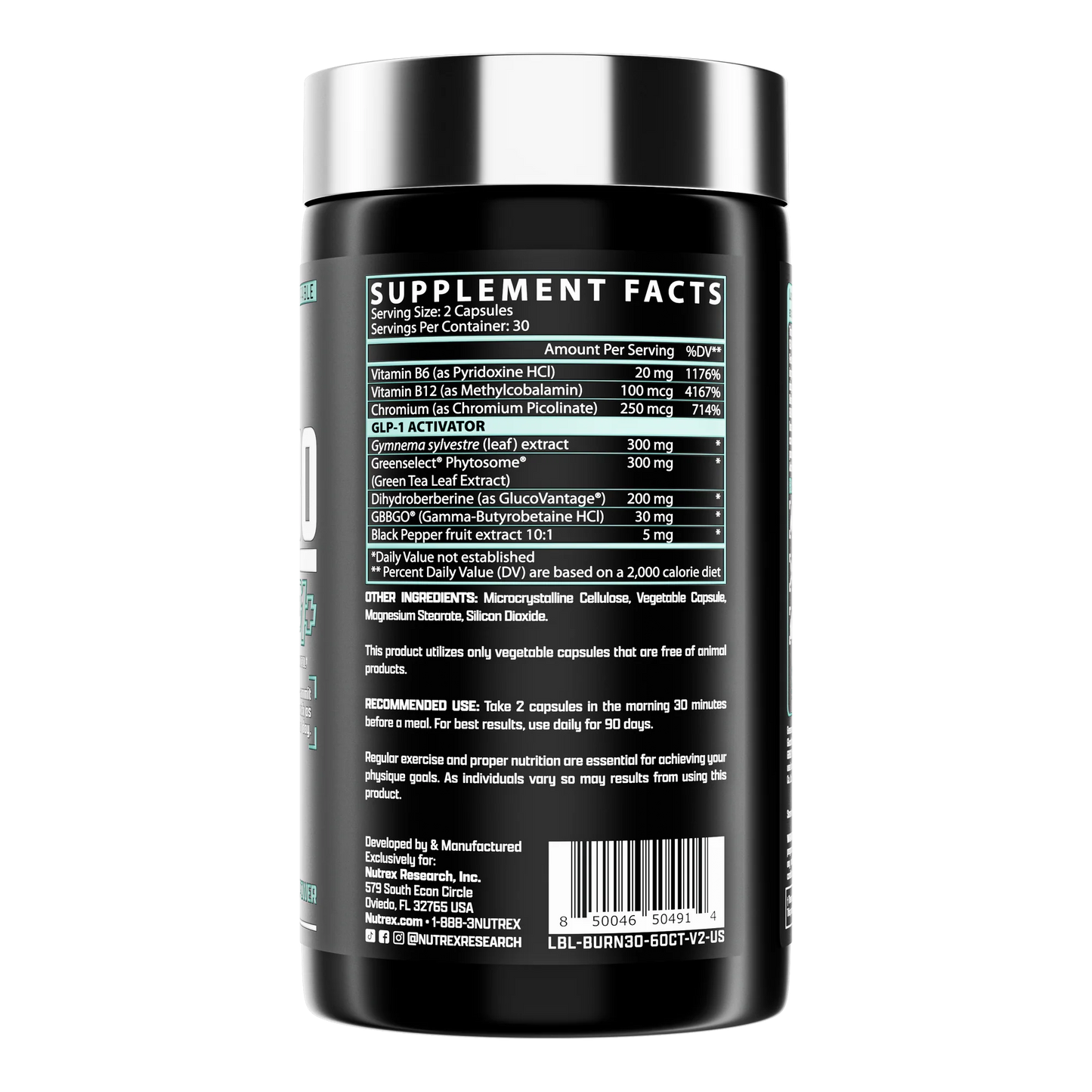 Burn30 GLP1+ - 60 Capsules - 30 Servings