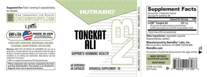 Tongkat Ali - 200mg - 60 Servings
