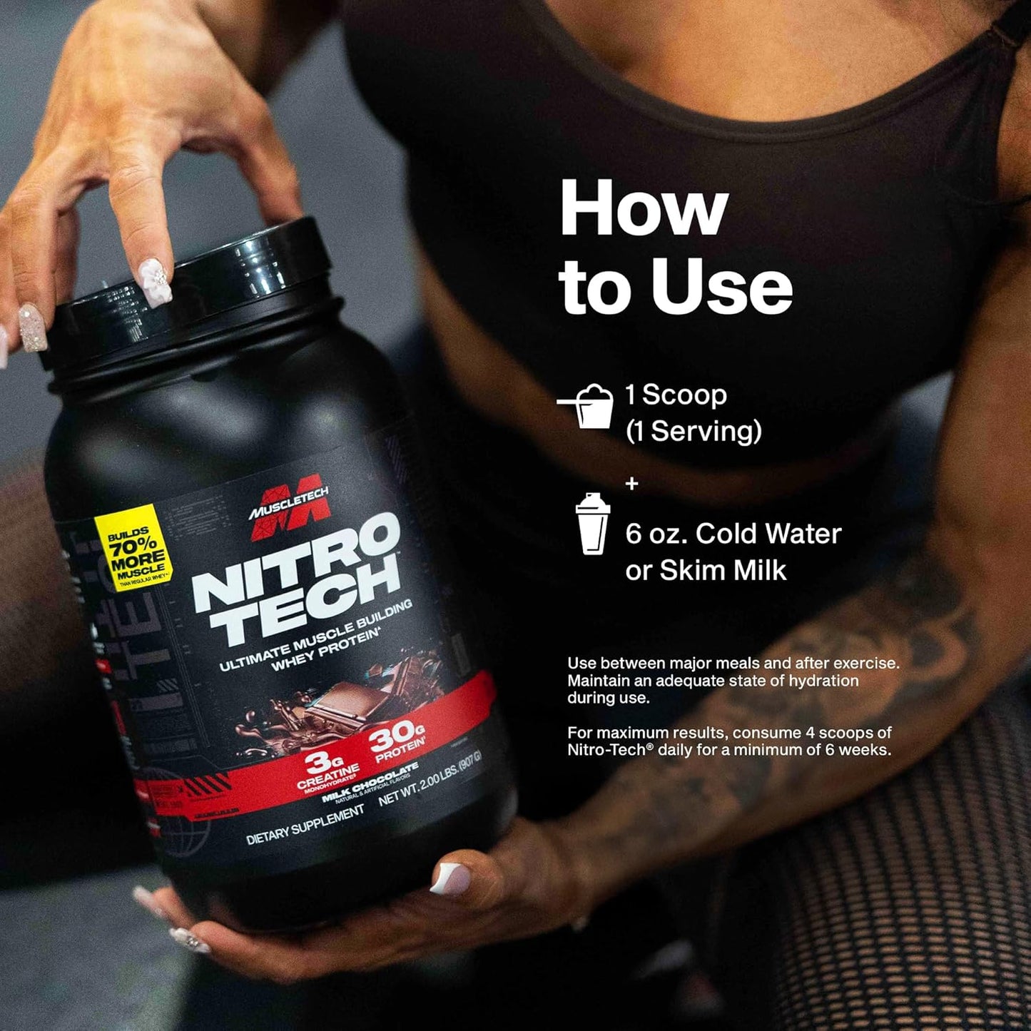 NitroTech Whey Protein - 4lbs - 40 servings