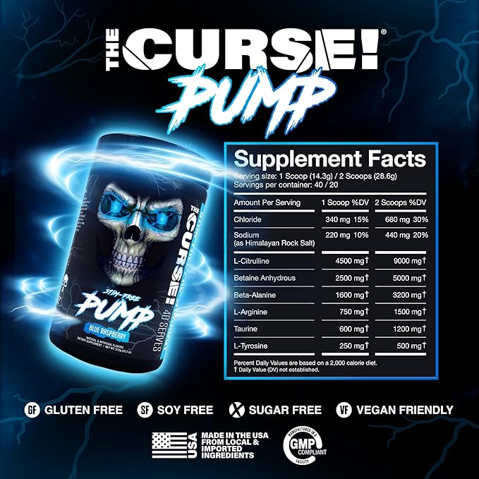 The Curse Stim-Free Pump - 40 Servings
