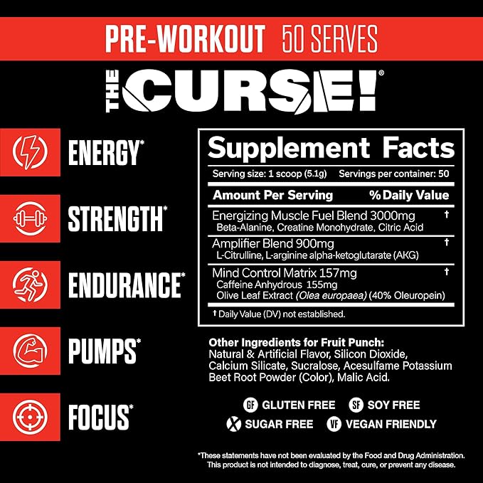 The Curse! Pre-Workout - 50 Servings