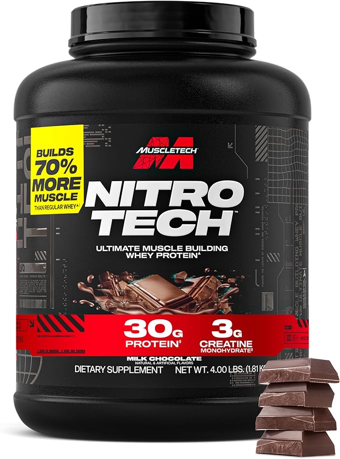 NitroTech Whey Protein - 4lbs - 40 servings
