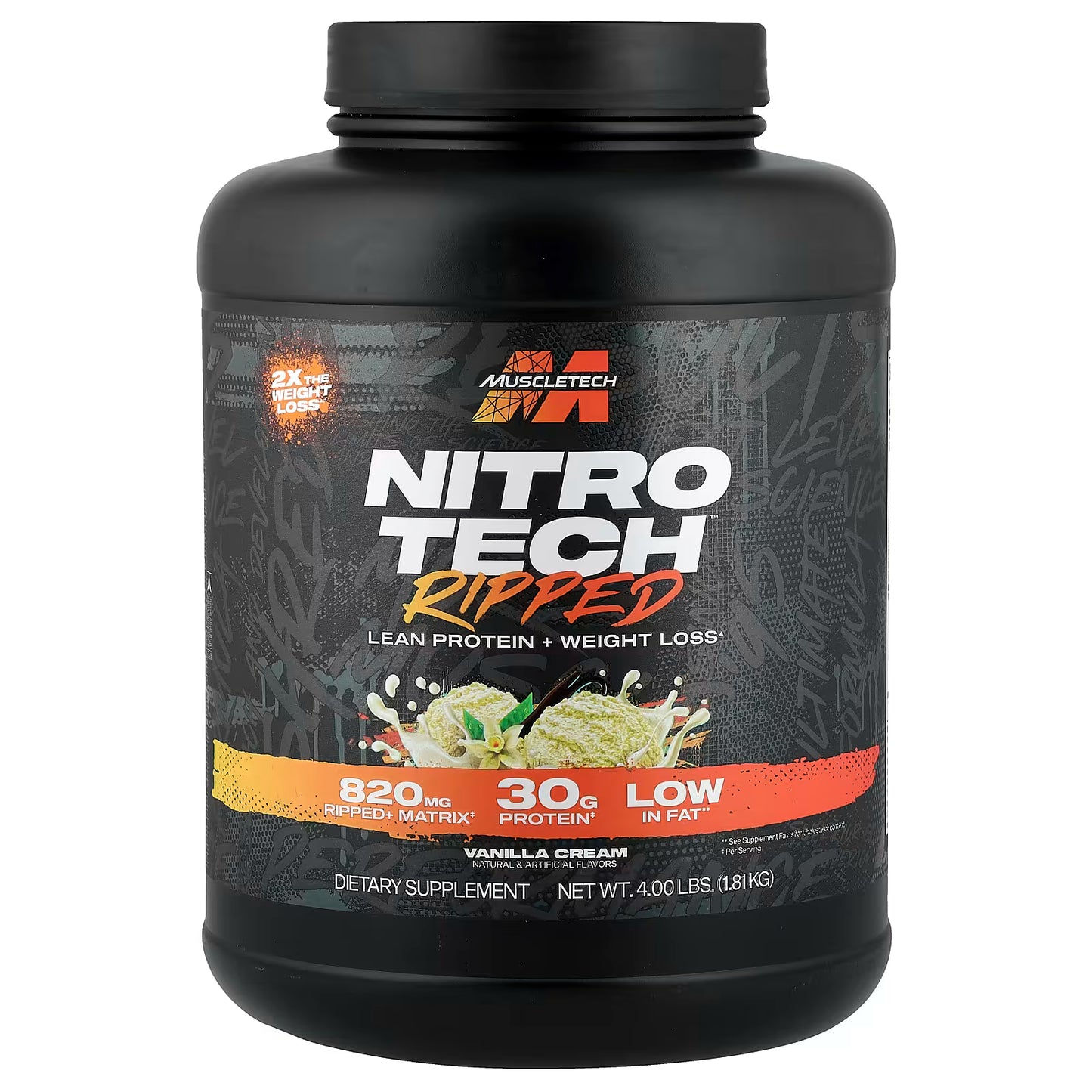 NitroTech Ripped - 4lbs (44 Servings)