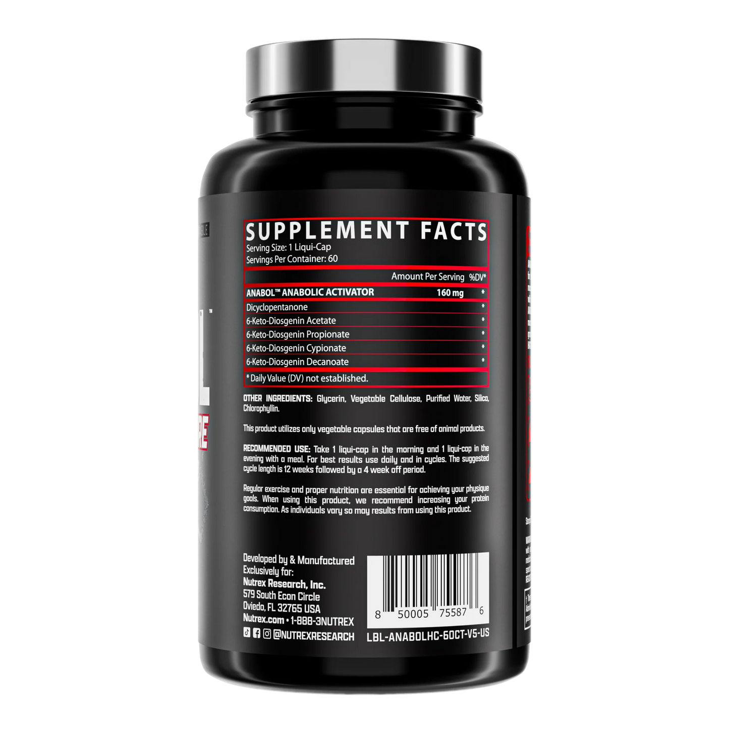 Anabol Hardcore Anabolic Activator - 60 Liquid Capsules