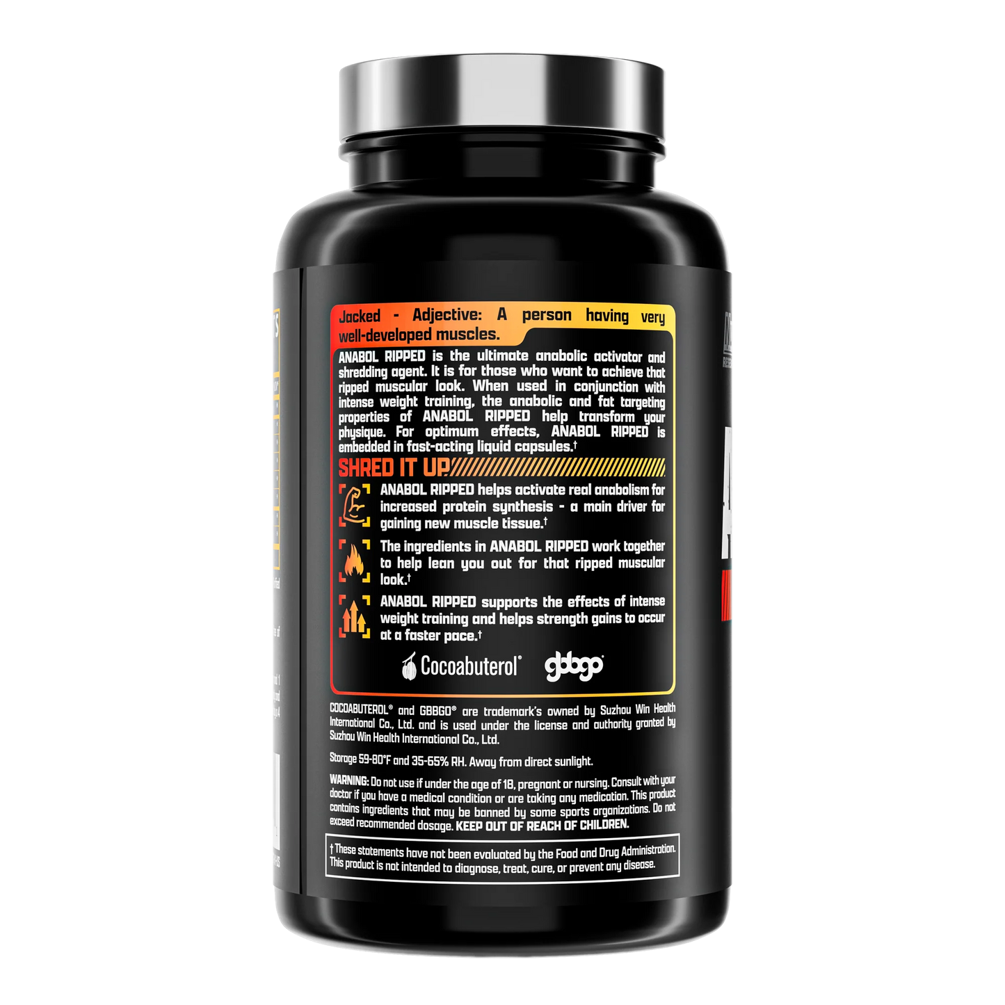 Anabol Ripped Anabolic Activator - 60 Liquid Capsules