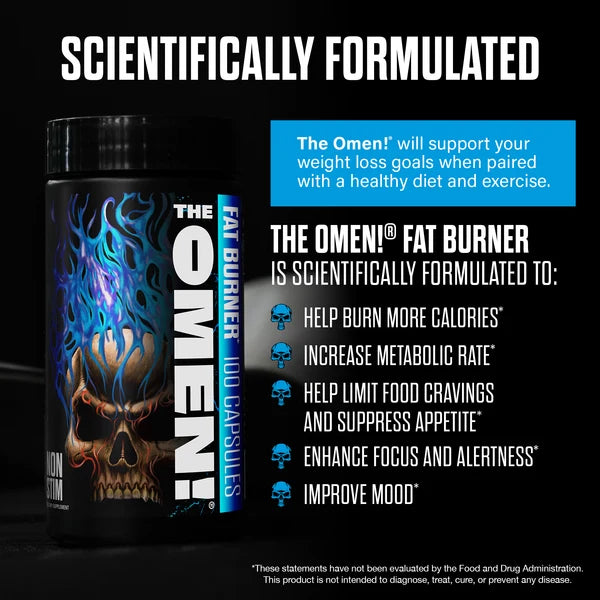The Omen Non Stim Fat burner  - 100 Vegan Capsules
