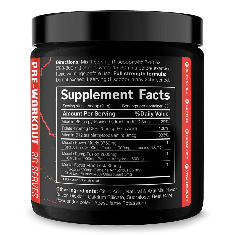 The Shadow Pre-Workout - 270g - 30 Servings