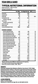 Vegan Gorilla Gainer - 4kg