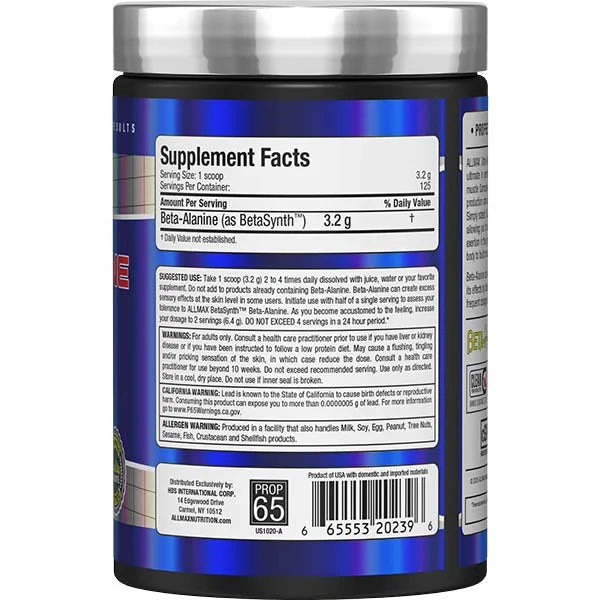 Beta Alanine - 125 Servings