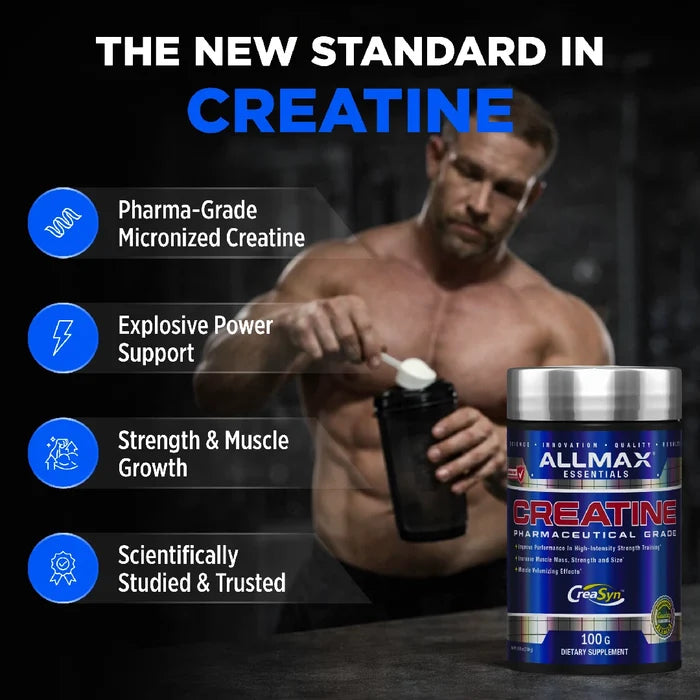 Creatine Monohydrate - 99.9% Pure CreaSyn - 80 Servings