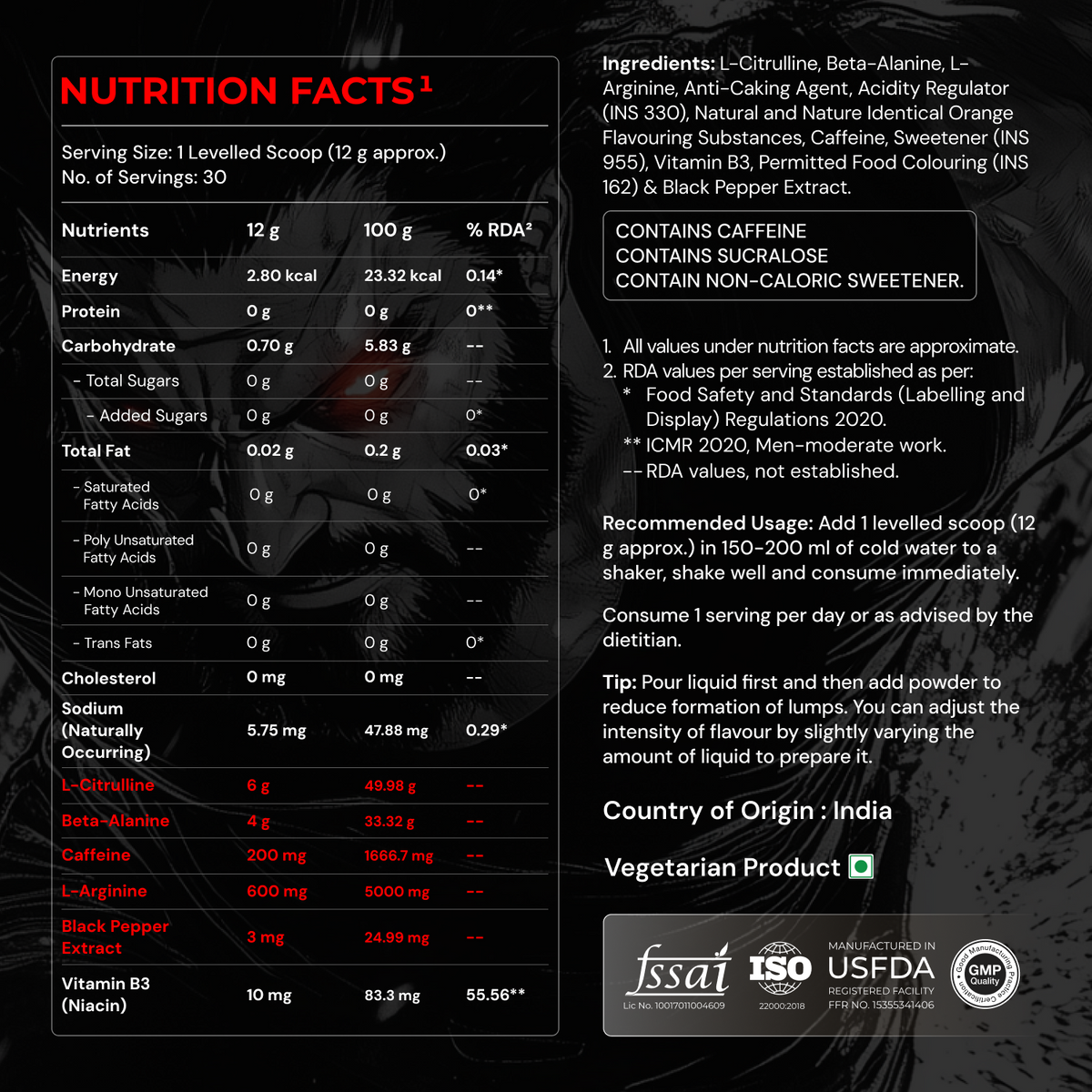 RageX Pre-Workout - 30 Servings