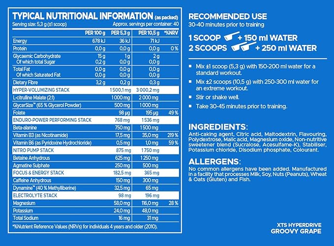 XTS Hyperdrive Pre Workout - 40 Servings